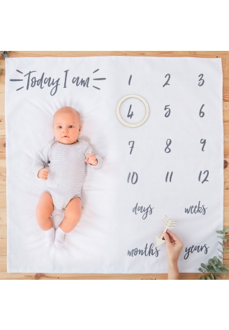 Ginger Ray OB-129 Oh Baby Milestone Blanket ()