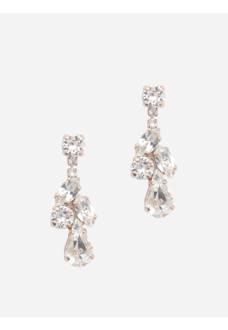 Abrazi Zoe Swarovski Earrings Rose