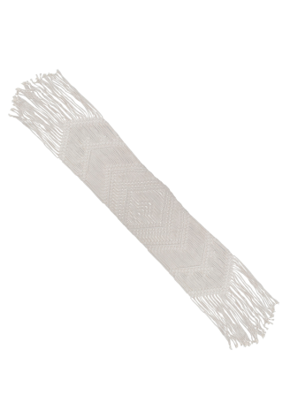 Ginger Ray PAMA-117 White Macrame Table Runner