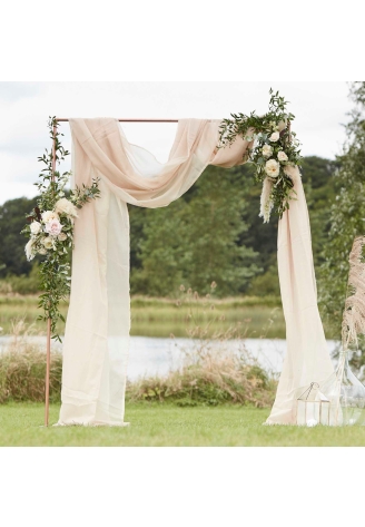 Ginger Ray PAMA-131 Taupe Draping Fabric ()