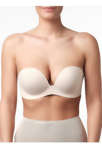 Poirier STA-02-Blush Adhesive Bra ()