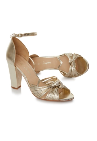 Rachel Simpson Harper Wedding Shoes Gold