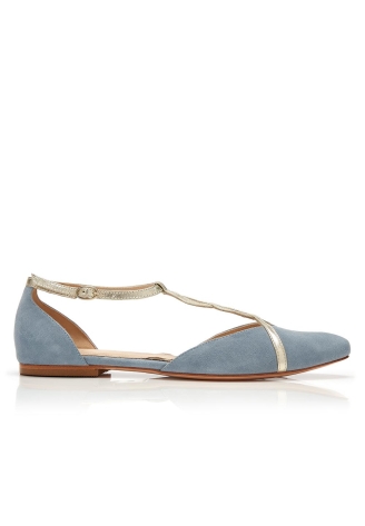 Rachel Simpson Bronte Wedding Shoes Blue ()