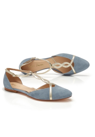 Rachel Simpson Bronte Wedding Shoes Blue