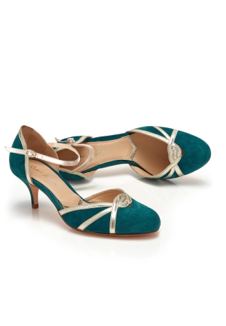 Rachel Simpson Luella Wedding Shoes Teal