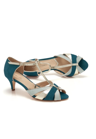 Rachel Simpson Maya Wedding Shoes Teal