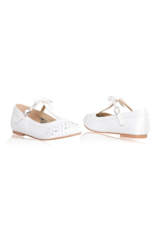 The Perfect Bridal Company Ruthie White Communion Shoes