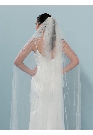 Poirier S19-300-1-Soft Veil Ivory - 300 cm