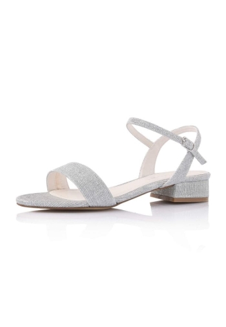 Rainbow Club Salli Silver Metallic Wedding Shoes ()