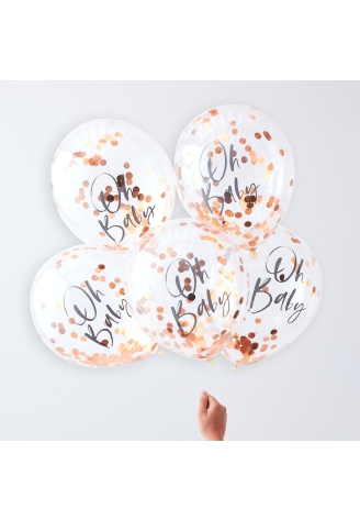 Ginger Ray TW-803 Twinkle Twinkle Confetti Balloons