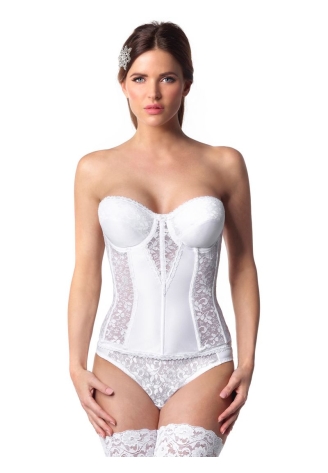 Poirier 423 Corsage 'Curve Collection' Ivory ()