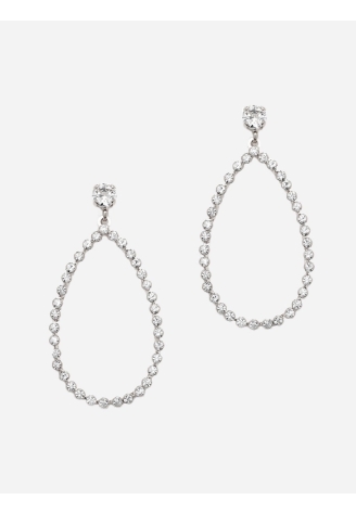 Abrazi Nina Swarovski Earrings Silver ()