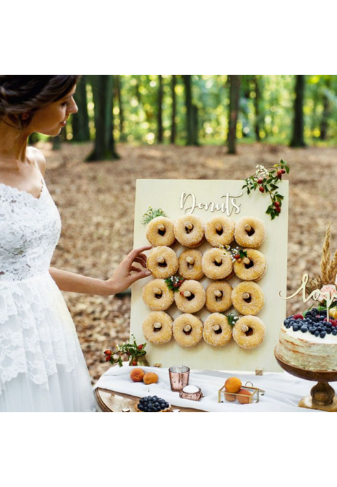Donut Wall Natural Wood ()