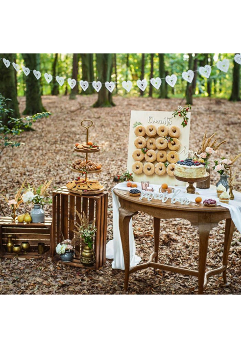 Donut Wall Natural Wood