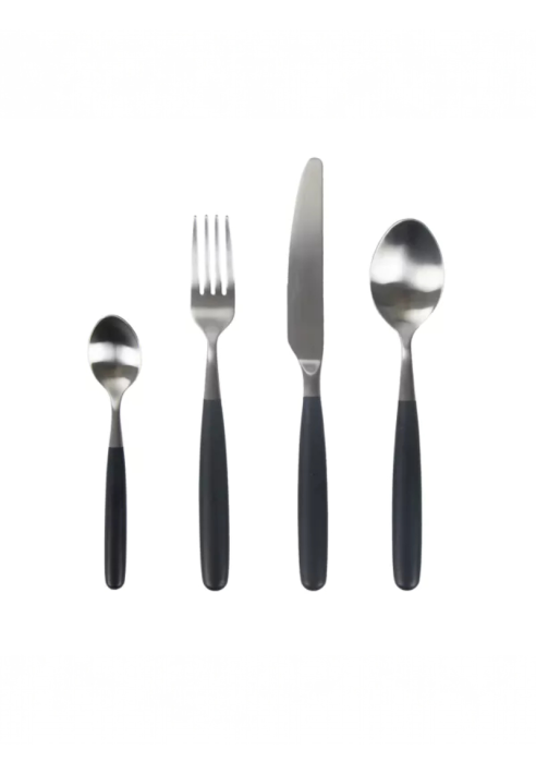 Pomax RENOIR - Cutlery set 16-piece 18/10 - Stainless steel - Black ()