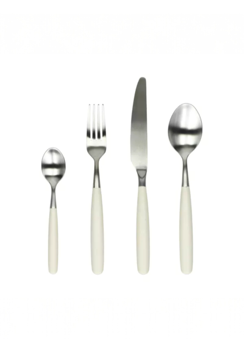 Pomax RENOIR - Cutlery set 16-piece 18/10 - Stainless steel - White ()