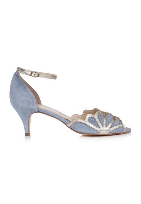 Rachel Simpson Isadora Dusky Blue Bridal Shoes ()