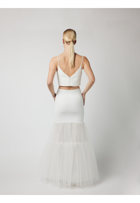 PC73-150J Fishtail Petticoat – Ivory