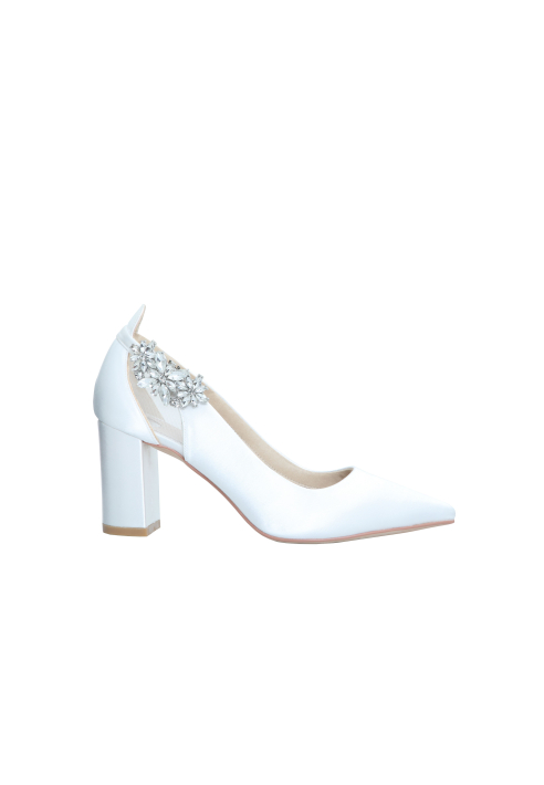 The Perfect Bridal Company Cinnamon-Silver Brooch Shoe Clip