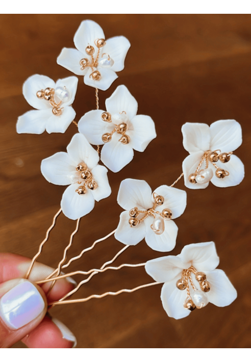Sally Jane Bridal Fay Hairpins Gold