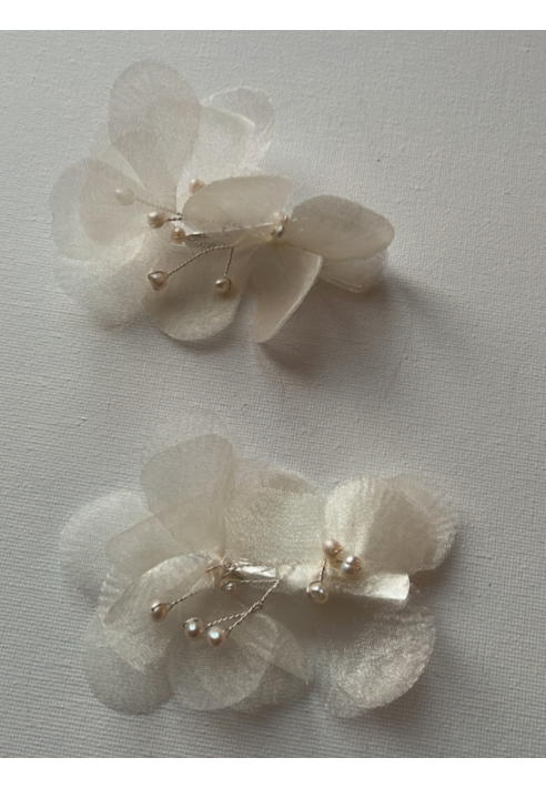 Sally Jane Bridal Florence Hairclips Silver