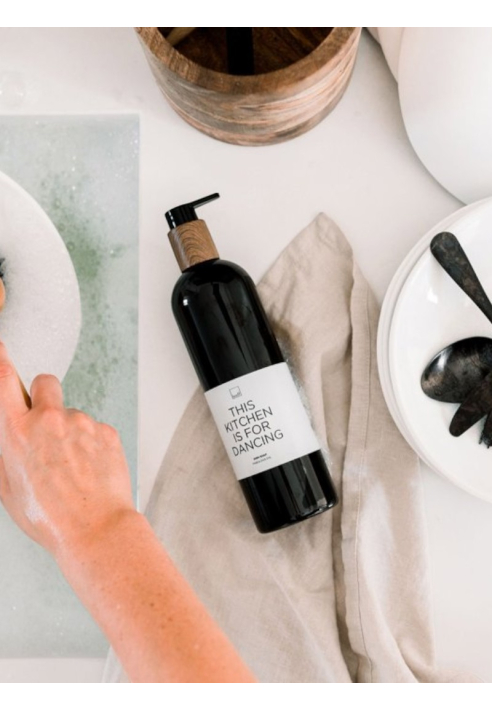 Leeff 18155 Dish Soap Fabulous Fig - This kitchen is for dancing Black