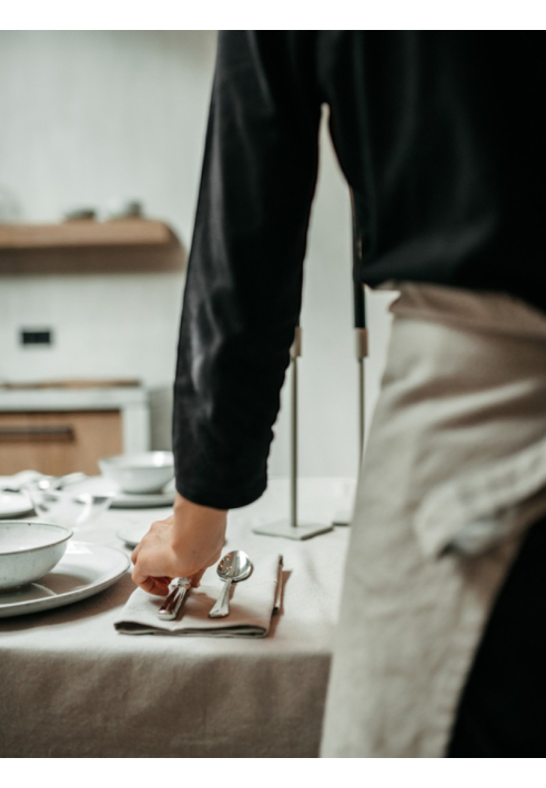 Leeff 18223 Tablecloth Tobias Light Grey