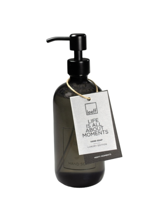Leeff 18373 Hand Soap Glass Bottle - Minty Moments Grey