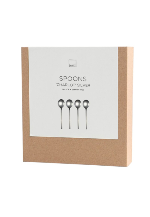 Leeff 18468 Spoons Charlot, set of 4 Silver ()