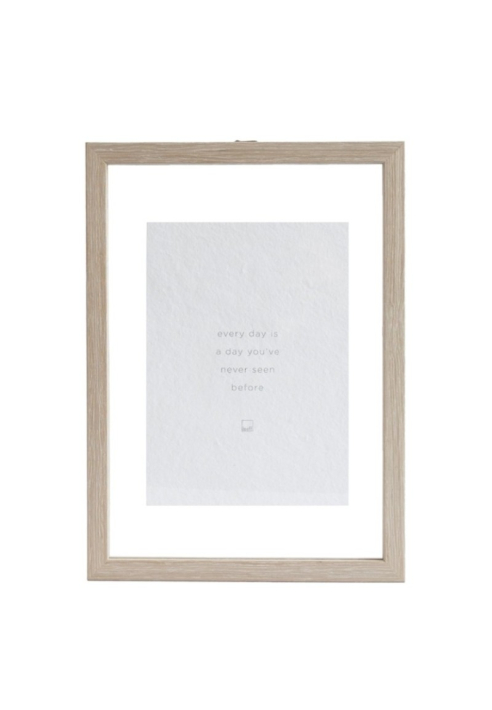Leeff 18507 Photo Frame Philou A4 - Every day is a day you've never seen before Natural ()