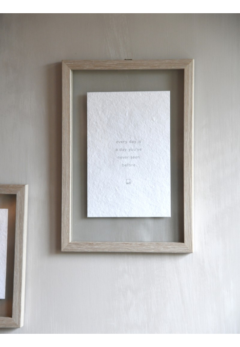 Leeff 18507 Photo Frame Philou A4 - Every day is a day you've never seen before Natural