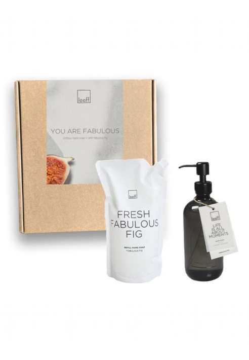 Leeff 18542 Giftbox - Fabulous Fig Hand Soap + Refill White ()