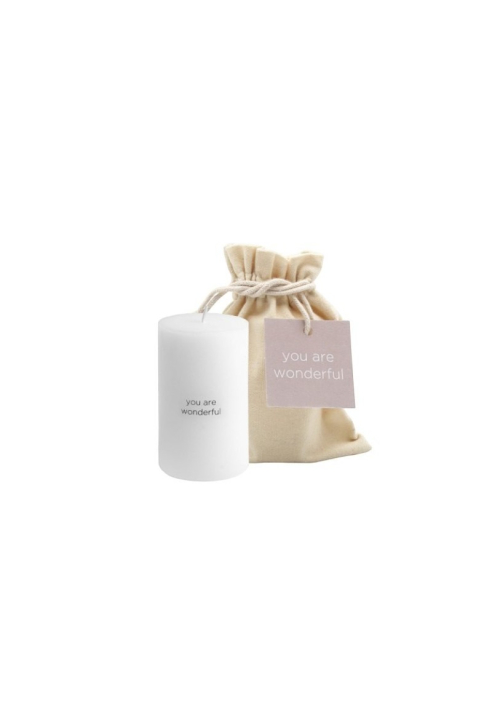 Leeff Pillar Candle Gift Bag - You Are Wonderful ()