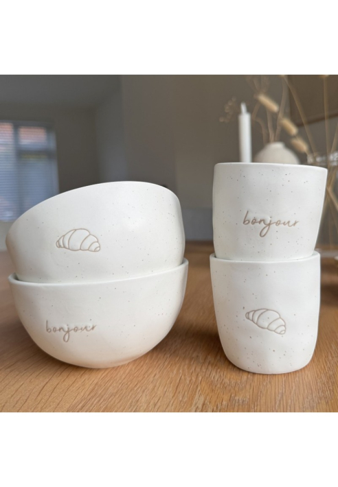 Leeff Croissant & Bonjour Bowls, Set of 2 ()