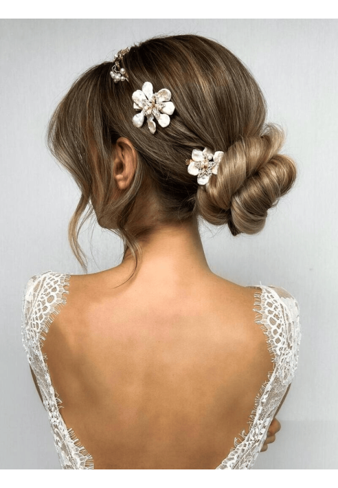 Sally Jane Bridal Lilly Gold Hairclip Gold ()