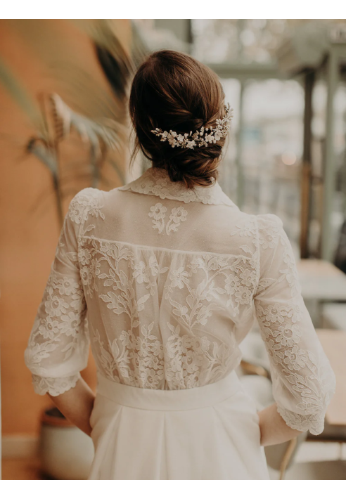 Lizeron Perrine Hair Comb White ()