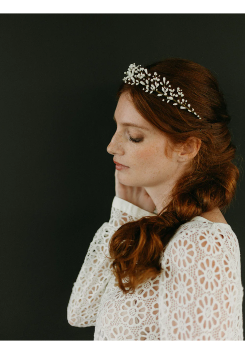 Lizeron Pietra Tiara White