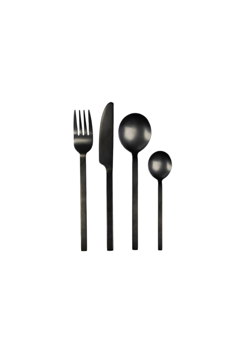 Leeff Cutlery Charlot, set of 16 black ()