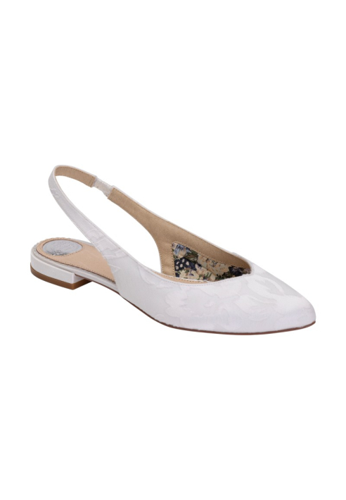 The Perfect Bridal Company Stevie Flock Bridal Shoes