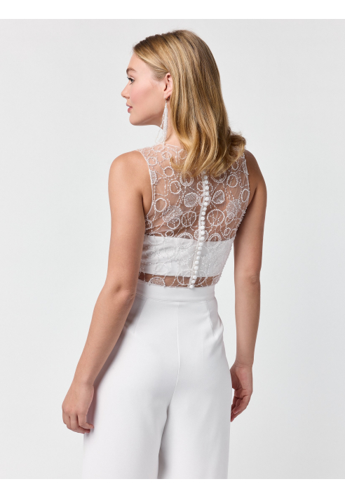 Poirier T-75425 Top | Sequins