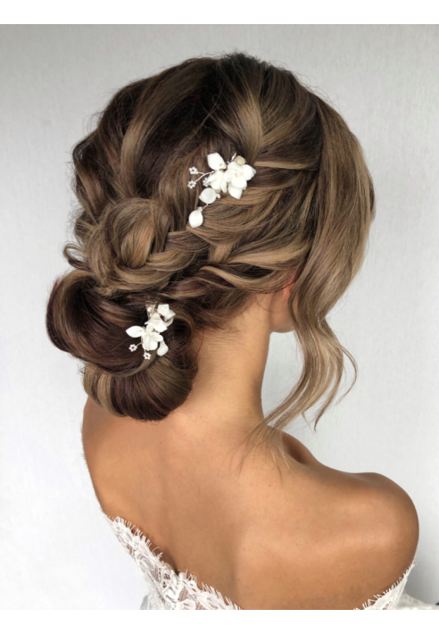 Sally Jane Bridal Vanessa Hairclips Silver ()