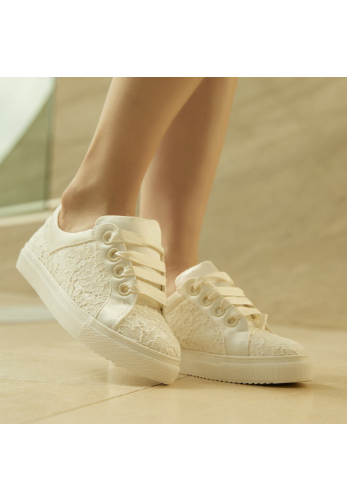 Avalia Zoey Bridal Sneakers