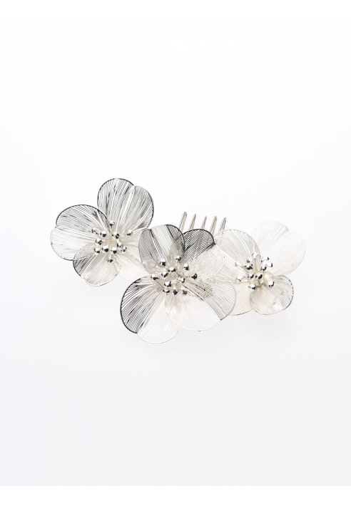 Poirier BB-75025 Hair comb Silver