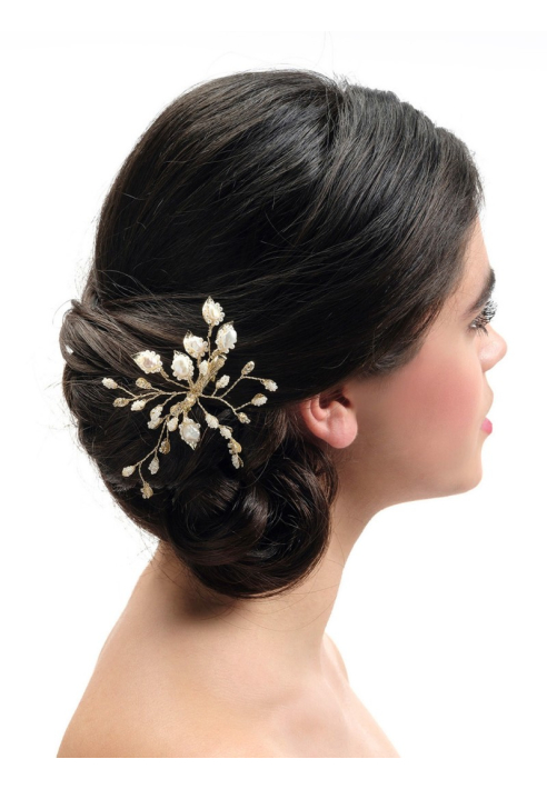 Poirier BB-444 Gold Bridal Hair Clip ()