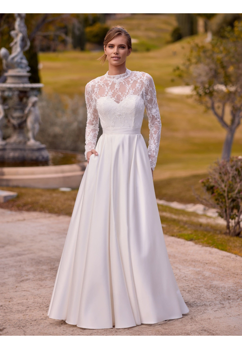 Bianco Evento Darla - Satin Bridal Skirt ()