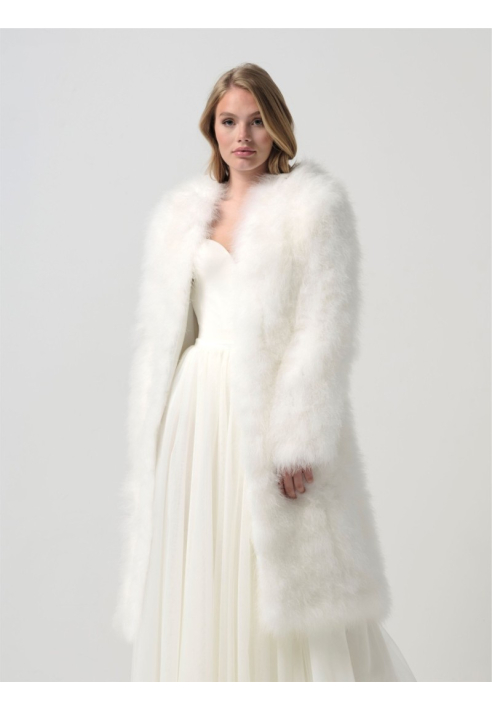 Poirier BOL-26 Marabou Jacket Ivory ()