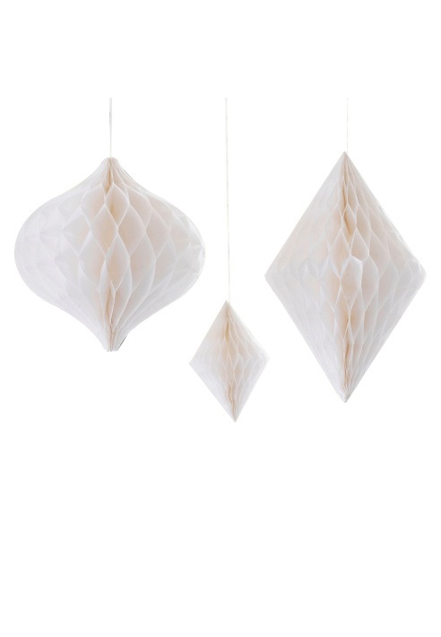 Ginger Ray BW-435 White Honeycombs