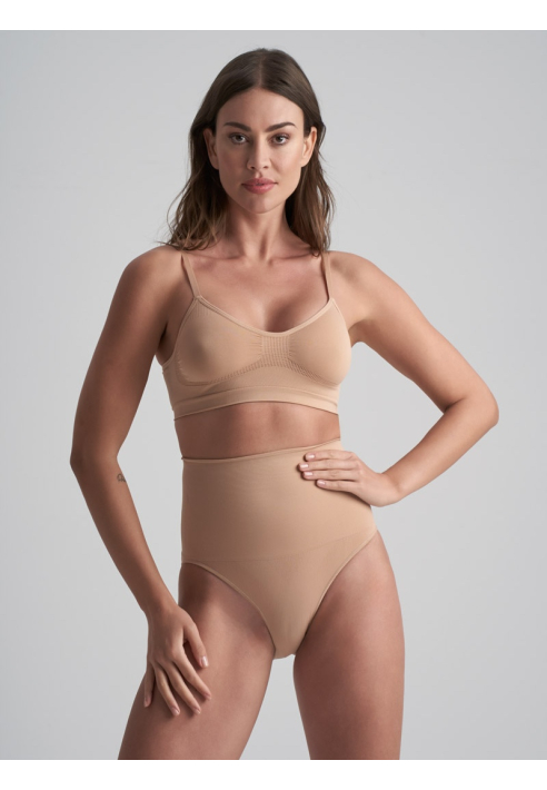 BYE BRA Seamless High Waist Brief Beige ()