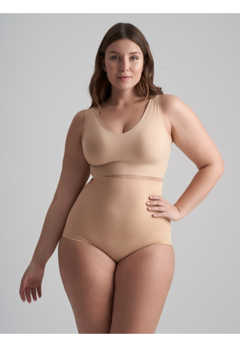 BYE BRA Invisible High Waist Brief Beige ()