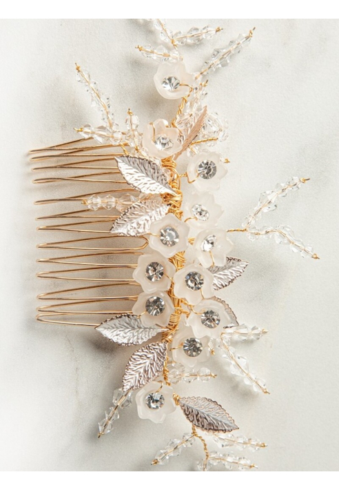 Sally Jane Bridal Carlotta Hair Comb Rose